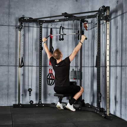 Cable Cross &amp; Lat Pulldown Corner Station