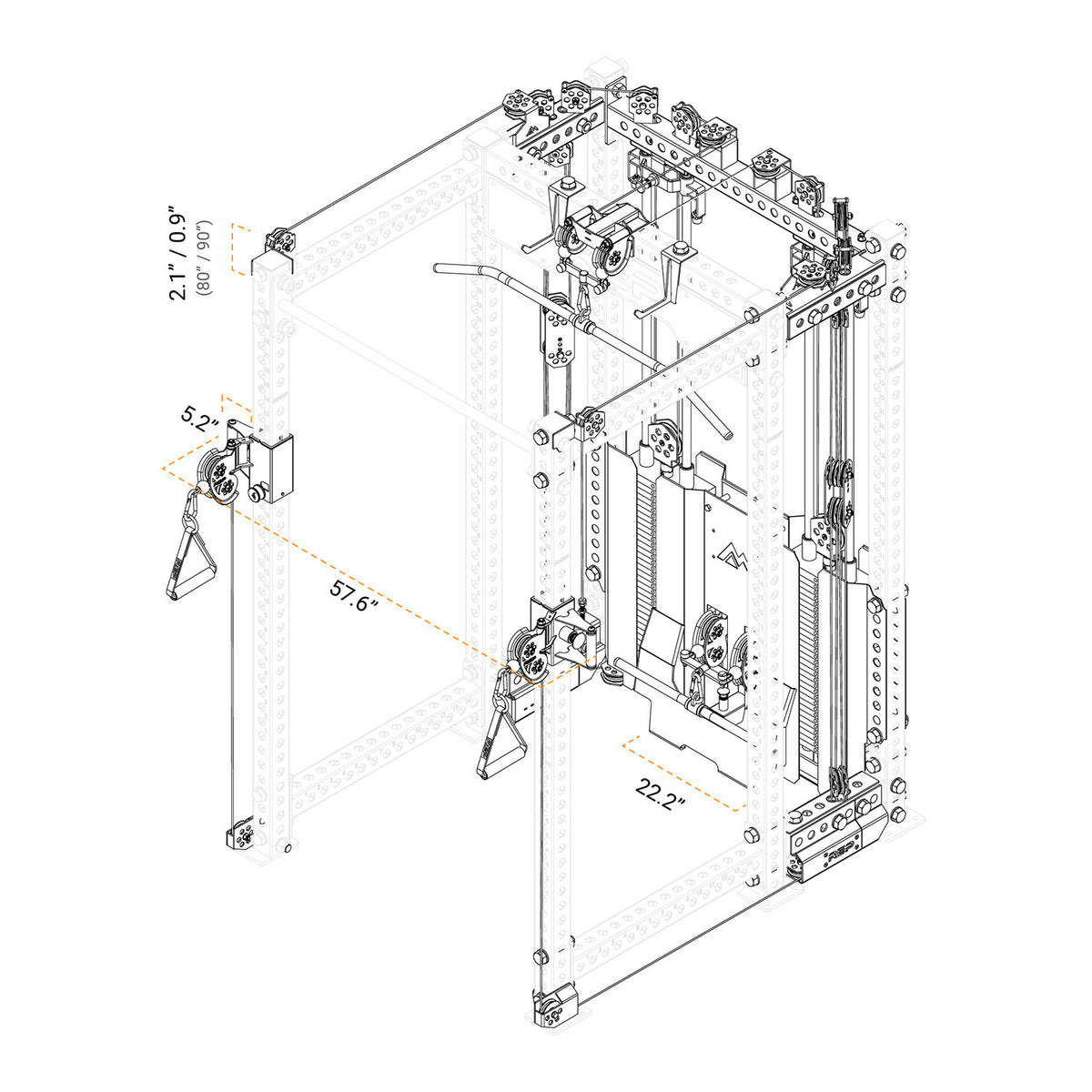Ares™ 2.0 パワーラック（支柱6本）