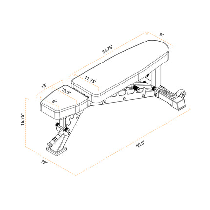 AB-3100 Adjustable Weight Bench